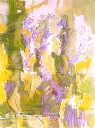 Levendige abstracte tuin