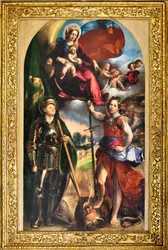 Madonna met het Kind Jezus en Sint-Joris en Aartsengel Michaël, ca.1518