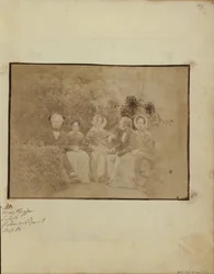 Sir David Brewster met Miss Mary Playfair, Lady Brewster, Mr. Pakenham Edgeworth, en Miss Brewster