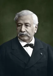 Portret van Ferdinand de Lesseps (1805 - 1894). Fotografie van Dragon.