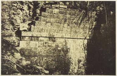 Palais Du Cirque in Chichen-Itza, Interieur van een Zaal, 1859