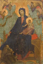 Madonna van de Franciscanen, door Duccio di Buoninsegna, tempera op hout