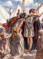 O mijn moeder, gij hebt Rome gered, maar gij hebt uw zoon verloren