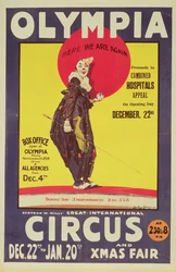 Circusposter van Bertram Mills, 1922