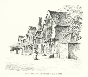 Oude Huisjes bij Castle Hedingham
