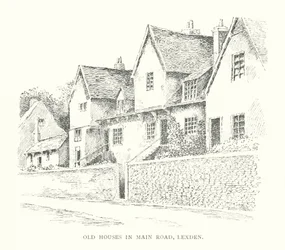 Oude Huizen in Hoofdweg, Lexden