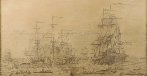 Een walvisvangstscène uit de 17e eeuw