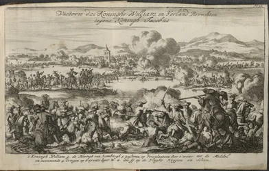 Een slag met het leger van Willem III