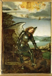 Aartsengel Michael (schilderij op eikenhout)