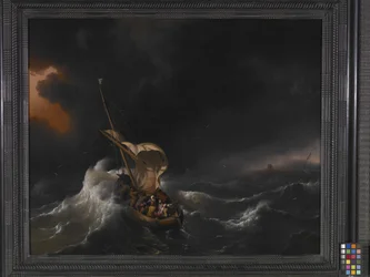 Christus In De Storm Op De Zee Van Galilea