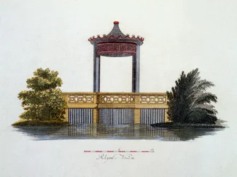 Illustratie uit Magazine of Garden Gems door G. van Laar, gepubliceerd 1802