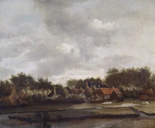 Landschap met bleekvelden