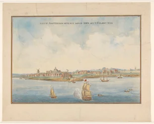 Nieuw Amsterdam en Manhattan, ca. 1660