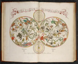 Stellatum Planisphaerium, Een planisfeer met tekens van de dierenriem