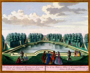 Uitzicht uit Het Zeganpralent Kennemerlant door Hendrick de Leth en Matthias Brouerius Van Nidek, gepubliceerd ca. 1700-30