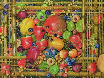 Fruit in Bamboedoos