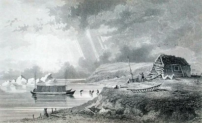 Eskimaux Winterhuis op Atkinson Island, 13 juli, uit 