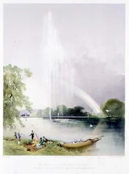 De Grote Fontein, Enville Tuinen, uitgegeven door Thomas McLean