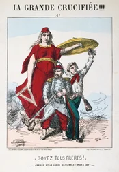 Soyez les Frères!, allegorie van de Republiek Frankrijk, 1871