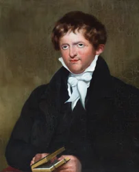 Portret van ds. Joseph Wolff (olieverf op doek)