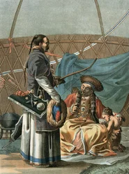 Een Tataarse Familie, gegraveerd door de kunstenaar