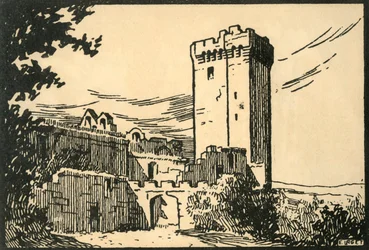 Abbaye De Montmajour - De oude abdij van Montmajour, ca. 1920s