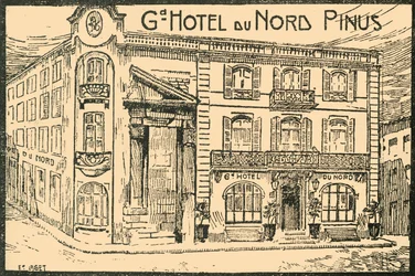 Voorgevel van het hotel, ca. 1920s