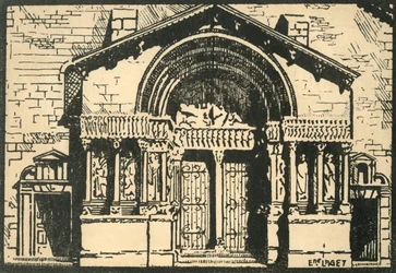 Het Portaal van de Kerk van St-Trophime