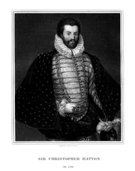 Sir Christopher Hatton, Engelse politicus, 1827