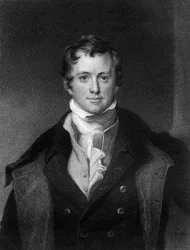 Sir Humphrey Davy, Cornish chemicus en natuurkundige, 1845