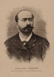 Portret van de componist Alexandre Luigini 1850-1906, 1887