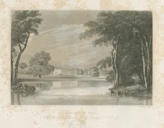 Rolleston Hall: lijn gravure, nd [ca. 1840]