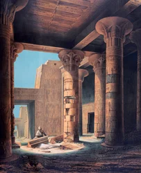 De Binnenste Tempel, Philae, Egypte, 1842