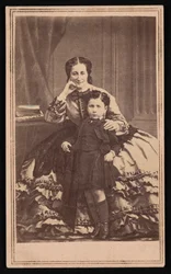 Portret van Eugénie de Montijo 1826-1920 en Zoon, circa 1860s