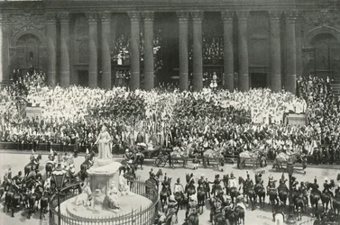 De ceremonie bij St. Pauls, Londen, 1897