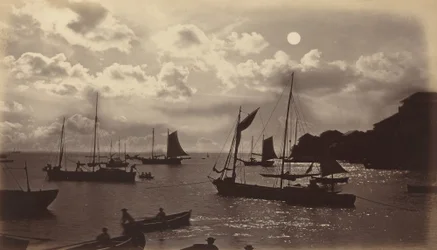 Maanlichteffect-Baai van Panama, 1877