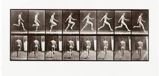Man die rent, Plaat 65 uit Animal Locomotion, 1887