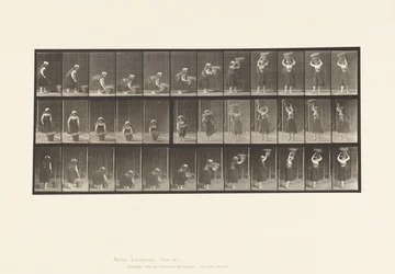 Plaat 230. 30 lb mand van grond naar hoofd tillen, draaien, 1885