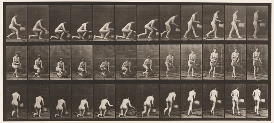 Knielen op Linker Knie, Mand in Linker Hand, en Opstaan, 1872-1885