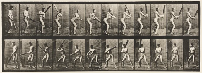Plaat 293. Cricket; Slaan; Achterwaartse slag, 1885