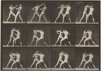 Plaat nummer 340. Boksen, open hand (schoenen),1887 (foto)