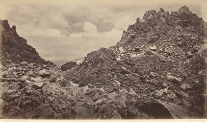 Quezaltenango vanuit de krater van een vulkaan