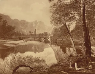 Vallei van de Yosemite vanuit Mosquito Camp, nr. 22,1872 (foto)