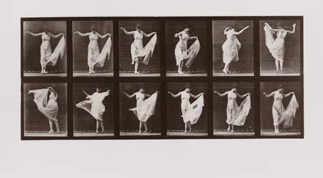 Vrouw die danst, Plaat 107 uit Animal Locomotion, 1887