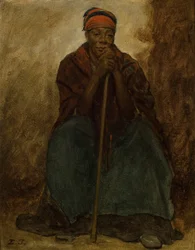 Dinah, portret van een zwarte vrouw