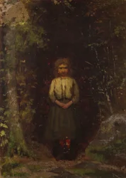 Op de Heuvel (recto); Meisje in het Bos (verso)