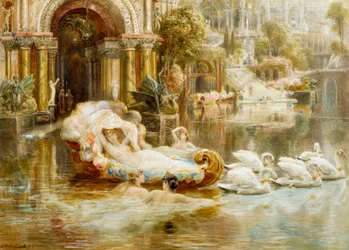 "Aquarel door Ebenezer Wake Cook (1843-1926) Privécollectie
