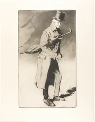Lerand in de rol van "Rodin" in De Zwervende Jood