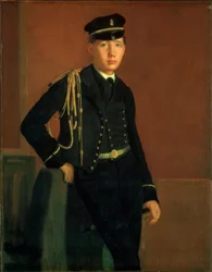 Achille de Gas en officier de Midshipman