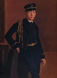 Achille de Gas in het uniform van een cadet, 1856-1857
